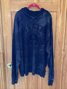Archaic By Affliction Mens Size 3XL Black Long Sleeve Hoodie Sweatshirt CM-727 - Picture 1 of 7