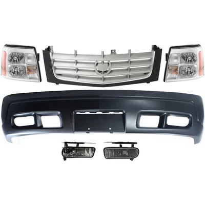 Bumper Cover Fog Light Kit For 2002-2002 Cadillac Escalade Front Foto 1 de 4
