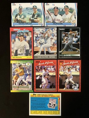 Lote de 9 tarjetas Mark McGwire, 1988-1992, atletismo, ¡sin duplicados! Foto 1 de 4