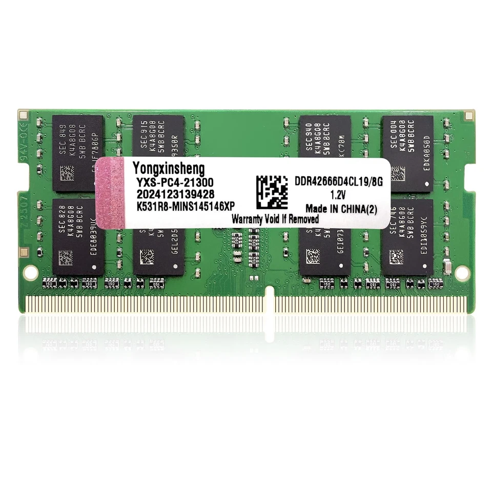 DDR4 2666MHz 8go RAM pour Ordinateur PC4-21300 SODIMM Non ECC Unbuffered 12 V... - Photo 1/4