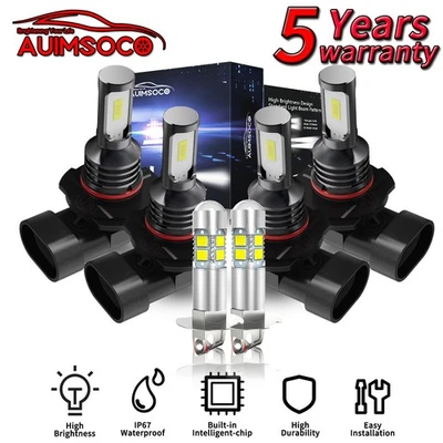 Para GMC K1500 Suburban 1993-1999 6x Faros LED Bombillas antiniebla de haz alto bajo Foto 1 de 4