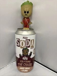 Funko Pop! Lata de refresco Marvel Chase versión 1 en 2.500 Angry Groot - Imagen 1 de 3