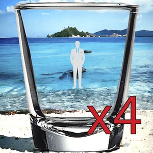 Traje x4 vasos de chupito licor fiesta 2 OZ Premium personalizar negocios NUEVO - Imagen 1 de 9