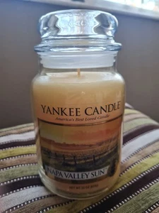 YANKEE CANDLE Large Jar Napa Valley Sun. Deerfield Label 2015 Pour 623g 22oz New - Picture 1 of 4