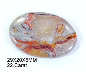 Piedra preciosa cabujón forma ovalada de ágata encaje multi loco 100 % natural 22 quilates CE = 092 - Imagen 1 de 5