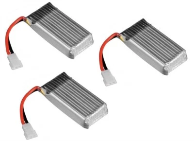 Batería Hubsan X4 H107 H107-A24 3.7v 380mAh 25c Li-Po RC 20mm x 39mm Paquete de 3 Foto 1 de 4
