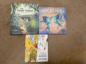 Lot Of 3 Childrens Books:The Real Dada Mother Goose, A Wish For Twins, Free Ship - Picture 1 of 4