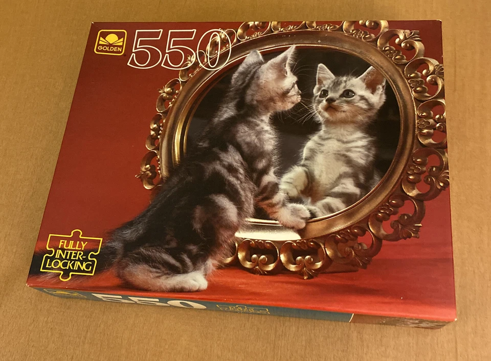 Golden 550 Piece Jigsaw Puzzle Wait Till The Clouds Roll by Dogs Puppies