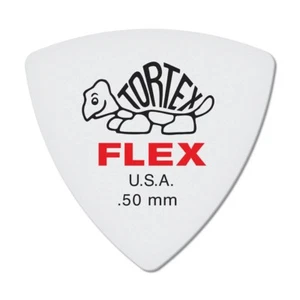 Plectrums Jim Dunlop Tortex Flex Triángulo 0,50 mm - 456P050 - (Bolsa de 6 selecciones) - Imagen 1 de 3