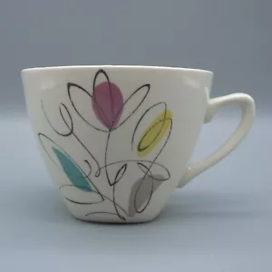 MIDWINTER POTTERY HARMONY PATTERN TEACUP PERFECT VINTAGE TABLEWARE CUTE FLOWERS - Picture 1 of 6