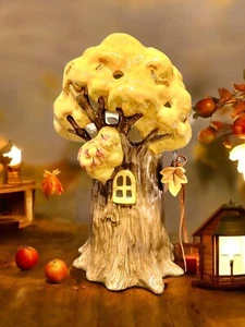Blue Sky Clayworks AUTUMN TREE LARGE 12” Tea Light Candle Holder NWT - Picture 1 of 6