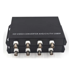 HD 4 Video to Fiber Optical Media Converters 1080p 960p 720p TVI CVI AHD CCTV FC - Picture 1 of 6