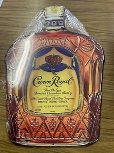 Crown Royal Flasche Whiskey gestanztes Metall Blechschild 17" Vintage Stil Bar Neu - Bild 1 von 1
