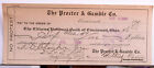 Procter & Gamble Co Cincinnati OH Antique Bank Check 1908 DL&WRR