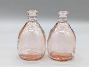 Botellas de perfume farmacéutico de vidrio rosa jarrones de 5" ASG frascos de boticario - Imagen 1 de 7