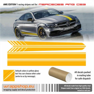 AMG C class edition 1 design Racing stripes fit to any C class MB - Image 1 of 2