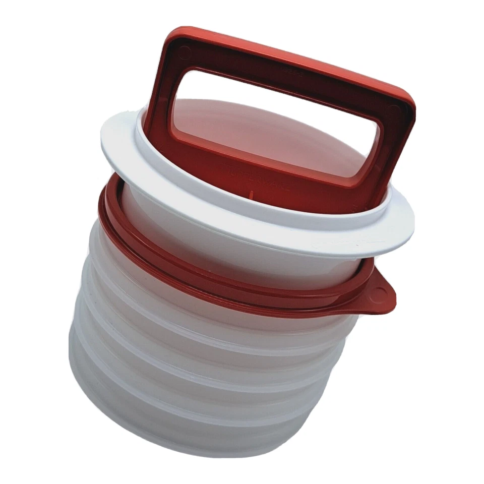 New Tupperware Large Burger Press  Ring Seal 4 Freezer Safe Keepers Hamburger - Image 1 of 4