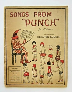 1920s? Songs from Punch Old Childrens Music Book Fairies E Farjeon Phyllis Chase - Picture 1 of 12