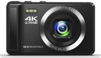 Digital Camera 4K 30FPS 44MP YouTube Camera 2.4" Rechargeable 16x digital zoom - Image 1 of 4