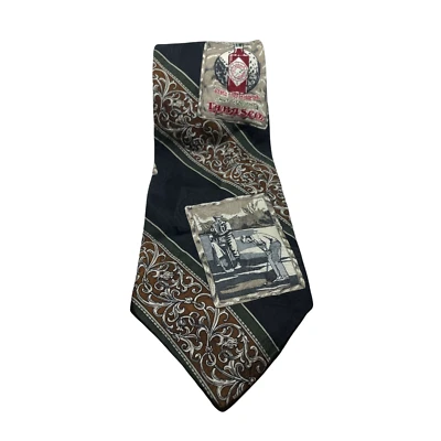 Tabasco Men's Black Hot Sauce Golf Silk Neck Tie  - Image 1 of 3