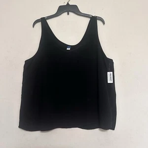 Old Navy Top Donna Taglia X-Large Nero Scollo a Scoop Canotta Gotica - Foto 1 di 8