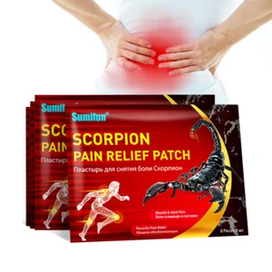 8Pcs/pack Scorpion Venom Plaster Pain Patch for Joint Back Knee Stic Jf - Photo 1/8