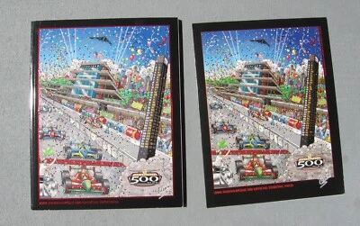 2004 Indy 500 95th Annv. Program + Starting sheet, Plastic Cover - Image 1 of 4