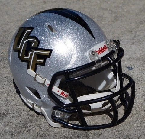 CENTRAL FLORIDA UCF KNIGHTS SILVER SPECIAL FOOTBALL MINI HELMET + OTHER VERSIONS Cover