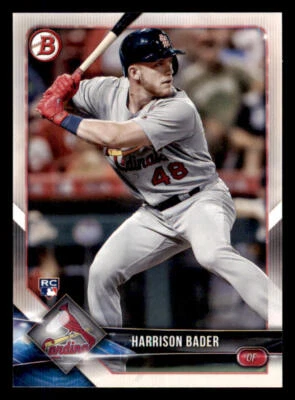 2018 Bowman #42 Harrison Bader RC - Image 1 of 2
