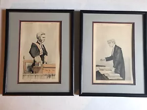 Impresiones litográficas originales de Vanity Fair - tema legal - enmarcadas y enmarañadas - Imagen 1 de 5