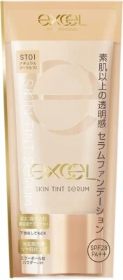 NOEVIR excel Skin Tint Serum 35g ST01 Natural Ocher 10 Foundation  SPF28・PA++ - Image 1 of 4