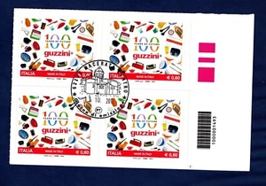 ITALIA 2012 - GUZZINI Made in Italy 2012 quartina obliterata con codice a barre - Bild 1 von 1