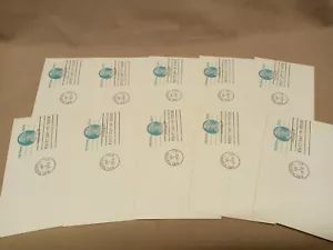 USPS Postcards - FIRST DAY ISSUE - Lot of 10 - UX64 (PCFD-UX64) - Picture 1 of 1