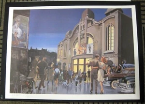 J.F. Charles Belle affiche signée et numérotée "Le cinéma" TBE - Foto 1 di 1
