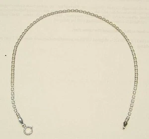 Neu 14kt Weißgold Fußkettchen 9" Verlängerung in Halskette umwandeln - Bild 1 von 2