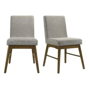 Picket House Furnishings Zuma Dining Side Chair with Warm Fabric in Walnut - Picture 1 of 9