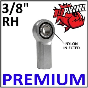 RH 3/8-24 BORE 3/8 PREMIUM FEMALE HEIM JOINT DRAG LINK ROD END BALL STEERING - Picture 1 of 1