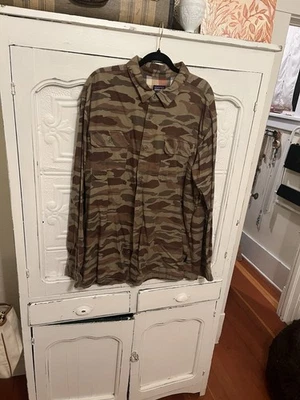 Camisa Patagonia Para Hombre Talla 2XL XXL Camuflaje Algodón Orgánico Cálida Abotonada Foto 1 de 4