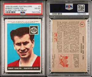 1958-59 Bobby Charlton Manchester United Rookie A&BC Gum #3 PSA 4 - Bild 1 von 1
