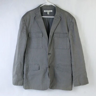 Kenneth Cole NY Jacket Light Weight Men's Size 44 Gray 2 Button Closure - Image 1 of 4