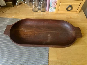 Pottery Barn Oval Wood Bread Tray Large New - Picture 1 of 6