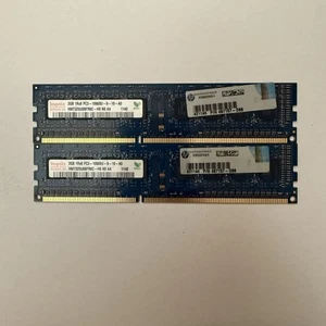 HP 4GB (2x 2GB) PC3-10600 DDR3-1333 Desktop ram DIMM - Picture 1 of 1