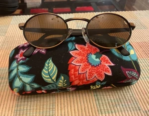Vintage Revo 962 010 Sonnenbrille glänzend schwarz + bernsteinfarbene Gläser oval Damen - Bild 1 von 12