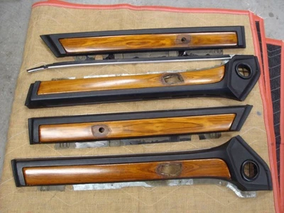 Tapas puertas panel madera interior bmw e23 735i con madera acabado X4 Foto 1 de 4