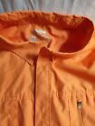 Chemise de pêche à manches courtes en polyester appât orange argent XXL