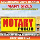 NOTARY PUBLIC Advertising Banner Vinyl Mesh Sign Lawyer Defense document license