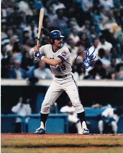 TIM FOLI NEW YORK METS ACTION SIGNED 8x10 - Picture 1 of 1