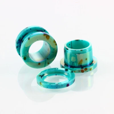 1 pieza tapones medidores de oído flexibles de silicona expansores túneles de carne acampanados dobles * Foto 1 de 4