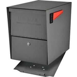 Mail Boss Post-Mount Mailbox High Security Anti-Pry Locking Hopper Door 16 in. H
