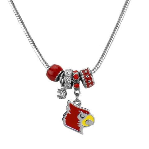 New Louisville Cardinals 5 Charm 18 Inch Necklace, Gift for Her Mom Cover